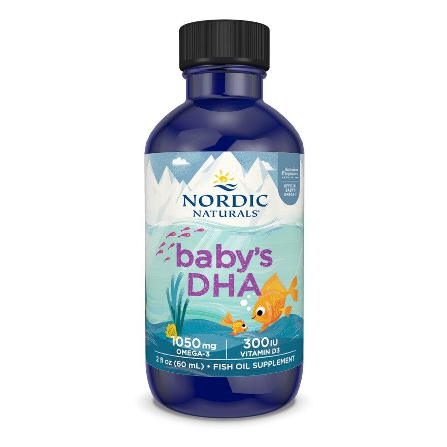 Baby's DHA Omega 3 with Vitamin D3 Drop (Artic Cod Supports Infant Brain & Visual Development) 60ml