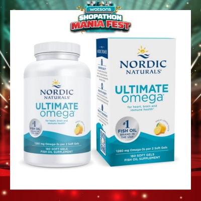NORDIC NATURALS - Ultimate Omega Softgel 1280mg 180s