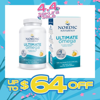 NORDIC NATURALS - Ultimate Omega Softgel 1280mg 180s