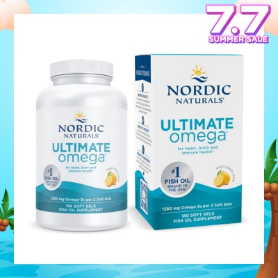 NORDIC NATURALS Ulitmate Omega Softgel 1000mg Lemon Flavour (Support Healthy Heart) 180s