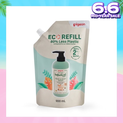 PIGEON Natural Botanical Baby Head & Body Wash Refill 900ml