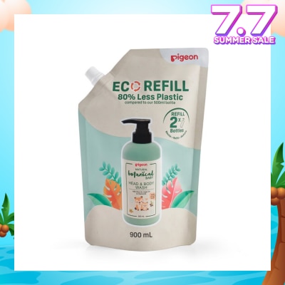 PIGEON Natural Botanical Baby Head & Body Wash Refill 900ml