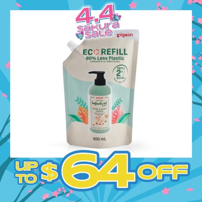PIGEON - Natural Botanical Baby Head & Body Wash Refill 900ml