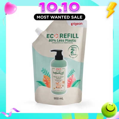 PIGEON Natural Botanical Baby Head & Body Wash Refill 900ml image