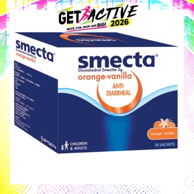 SMECTA - Orange Vanilla Powder (Treats And Relieve Diarrhea) 30s image