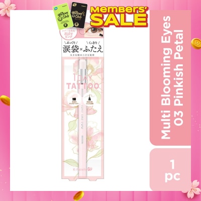 K-PALETTE Multi Blooming Eyes (Shadow Liner Renewal) 03 Pinkish Petal (Shiny Type), Long Lasting, Waterproof, Sweat And Sebum Resistant 1s