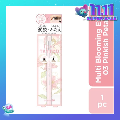 K-PALETTE Multi Blooming Eyes (Shadow Liner Renewal) 03 Pinkish Petal (Shiny Type), Long Lasting, Waterproof, Sweat And Sebum Resistant 1s