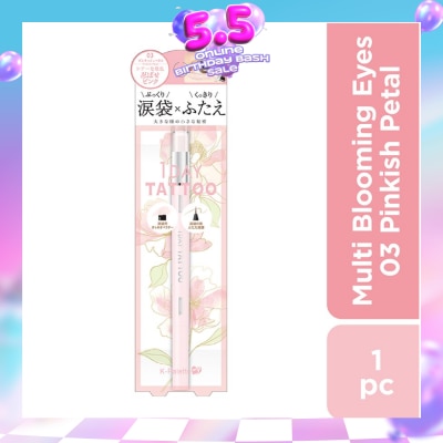 K-PALETTE - Multi Blooming Eyes (Shadow Liner Renewal) 03 Pinkish Petal (Shiny Type), Long Lasting, Waterproof, Sweat And Sebum Resistant 1s