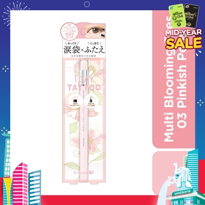K-PALETTE Multi Blooming Eyes (Shadow Liner Renewal) 03 Pinkish Petal (Shiny Type), Long Lasting, Waterproof, Sweat And Sebum Resistant 1s
