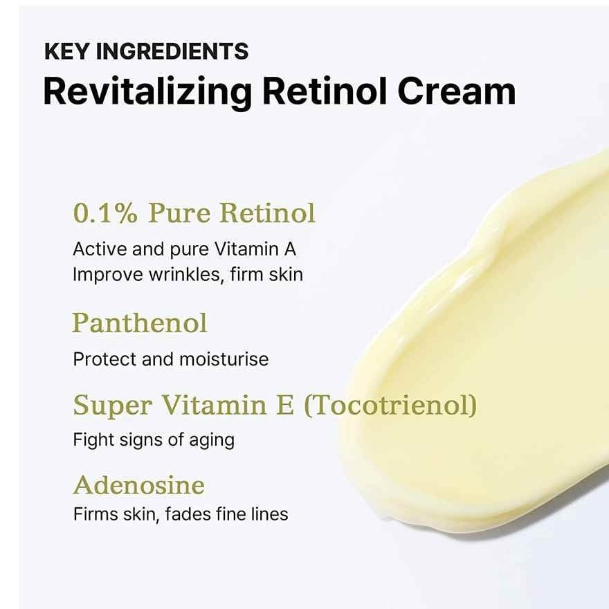 The Retinol 0.1 Cream (Target For Fine Lines, Wrinkles, Moisture Loss, Acne, Breakouts And Loss Of Skin Elasticity) 20ml<BR>