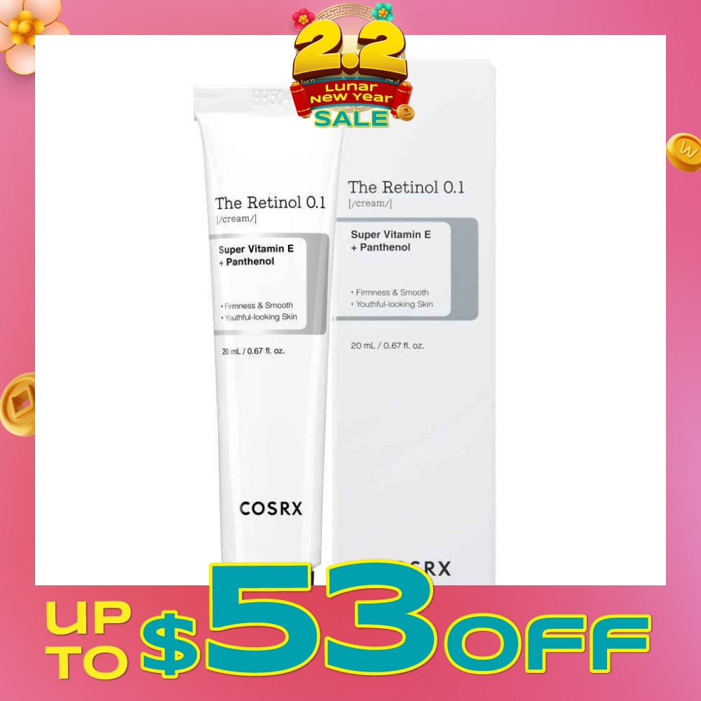 The Retinol 0.1 Cream (Target For Fine Lines, Wrinkles, Moisture Loss, Acne, Breakouts And Loss Of Skin Elasticity) 20ml<BR>