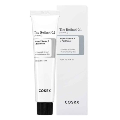 COSRX The Retinol 0.1 Cream (Target For Fine Lines, Wrinkles, Moisture Loss, Acne, Breakouts And Loss Of Skin Elasticity) 20ml