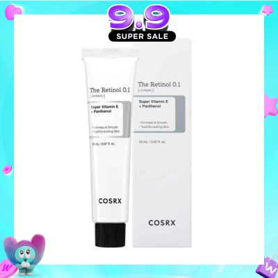 COSRX - The Retinol 0.1 Cream (Target For Fine Lines, Wrinkles, Moisture Loss, Acne, Breakouts And Loss Of Skin Elasticity) 20ml image