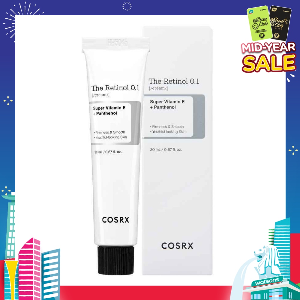 The Retinol 0.1 Cream (Target For Fine Lines, Wrinkles, Moisture Loss, Acne, Breakouts And Loss Of Skin Elasticity) 20ml<BR>