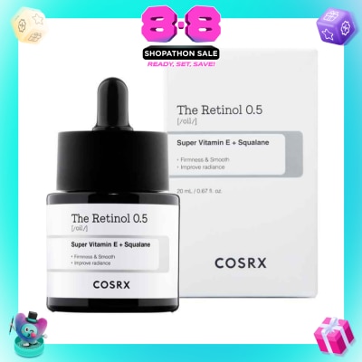 COSRX - The Retinol 0.5 Oil (Target For Fine Lines, Wrinkles, Moisture Loss, Acne, Breakouts And Loss Of Skin Elasticity) 20ml