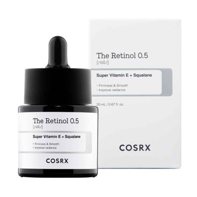 COSRX The Retinol 0.5 Oil (Target For Fine Lines, Wrinkles, Moisture Loss, Acne, Breakouts And Loss Of Skin Elasticity) 20ml