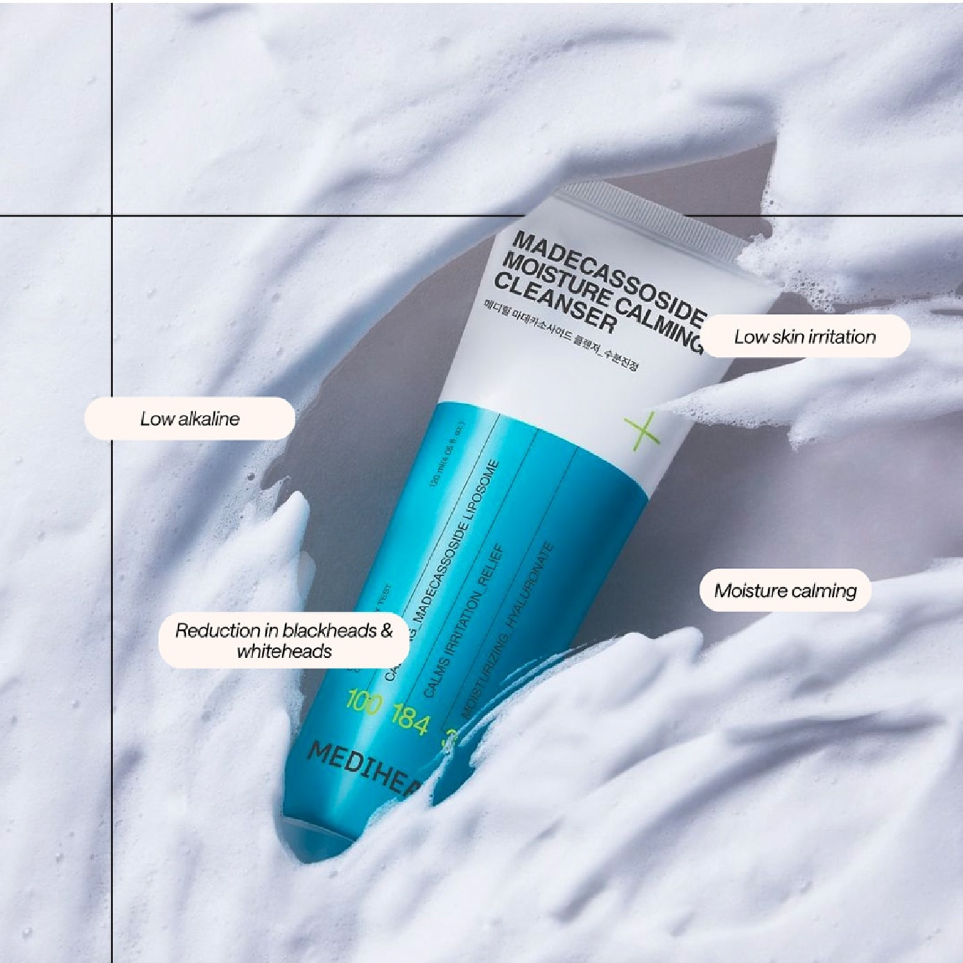 Madecassoside Moisture Calming Derma Foam Cleanser 120ml