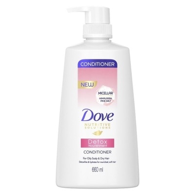 DOVE Dove Detox Nourishment Conditioner 660ml (For oily scalp, dry hair)