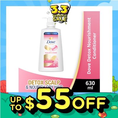 DOVE Dove Detox Nourishment Conditioner 630ml (For oily scalp, dry hair)