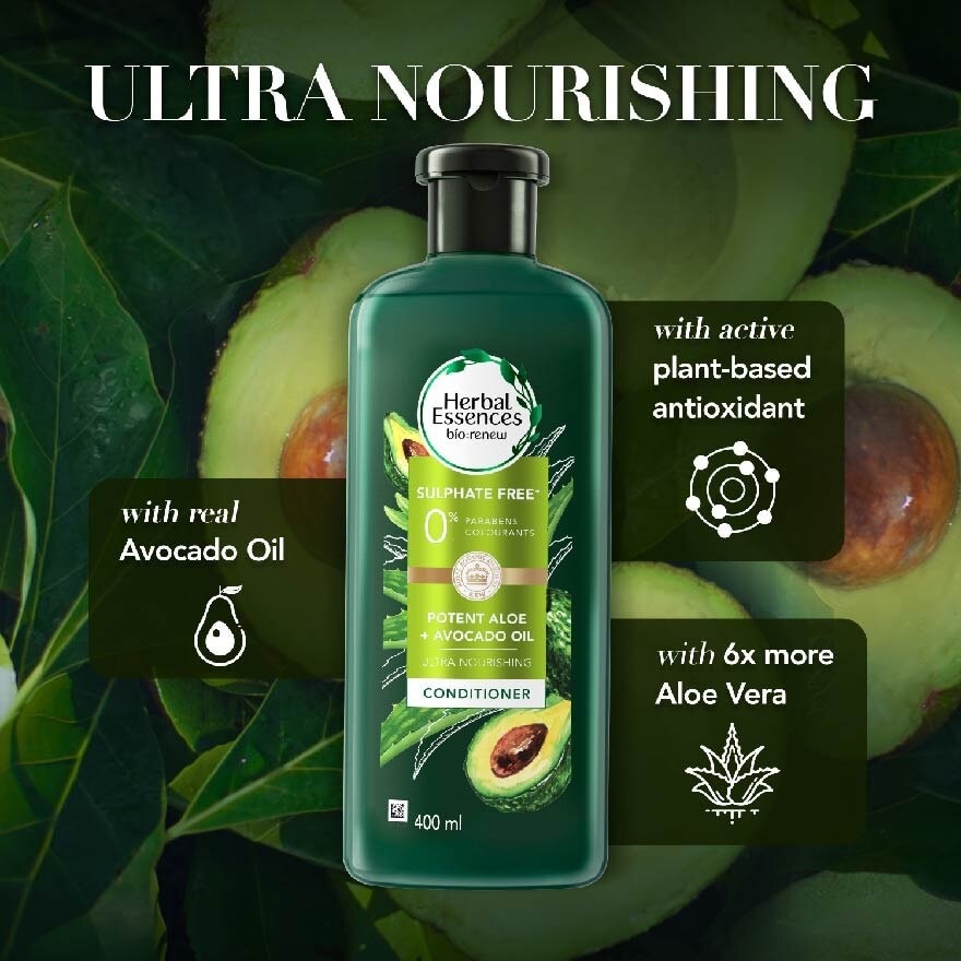 Potent Aloe And Avocado Conditioner (1.5X More Nourishment) 400ml