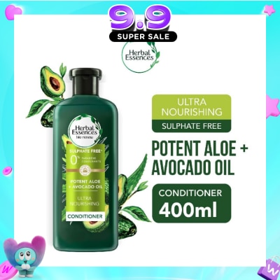 HERBAL ESSENCES - Potent Aloe And Avocado Conditioner (1.5X More Nourishment) 400ml image