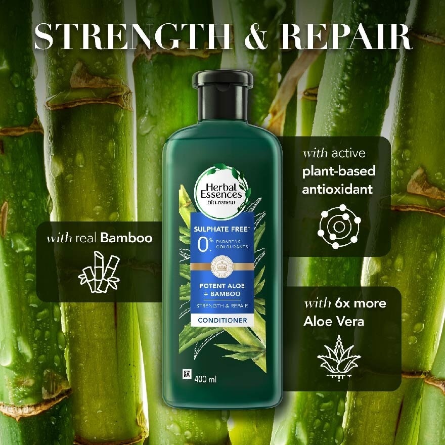 Potent Aloe And Bamboo Conditioner 400ml