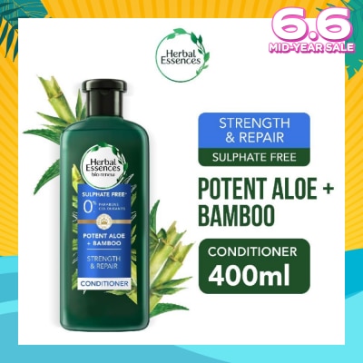 HERBAL ESSENCES Potent Aloe And Bamboo Conditioner 400ml
