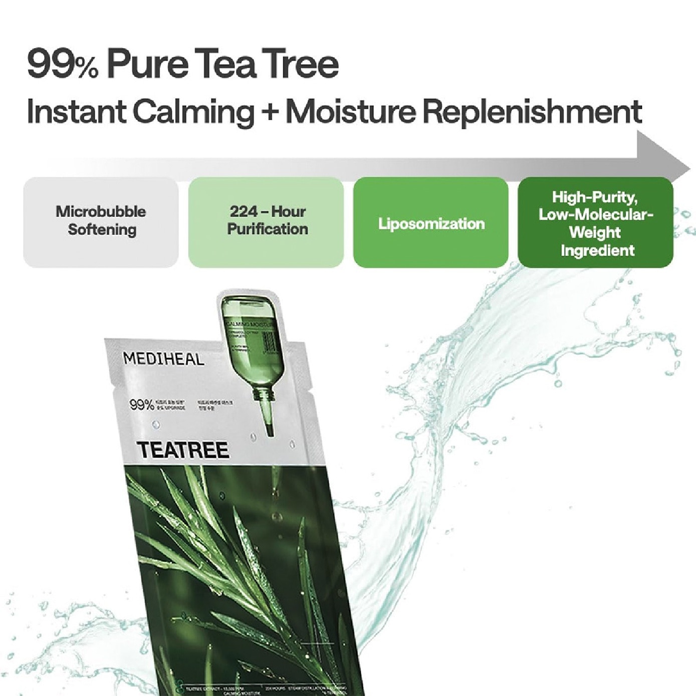 Teatree Calming Moisture Essential Face Mask 4s (Box)