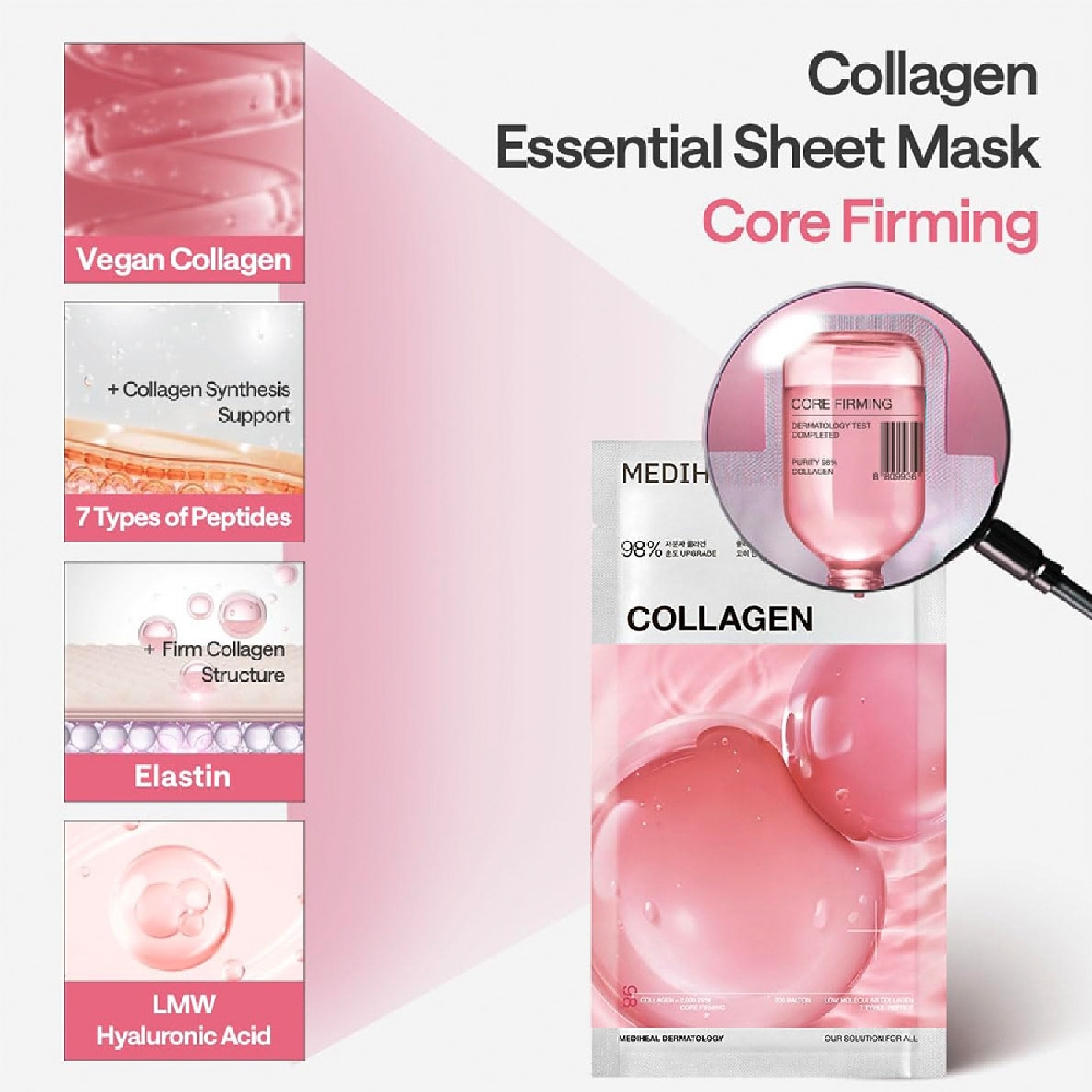 Collagen Core Firming Essential Face Mask 4s (Box)