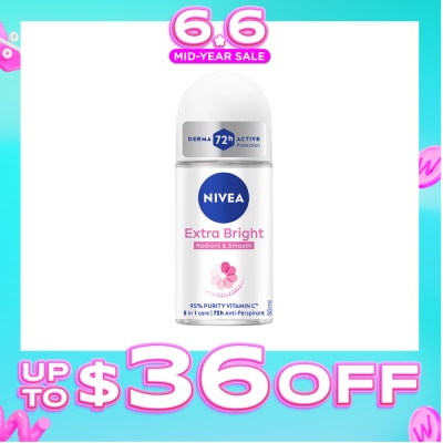 NIVEA - Deodorant Roll On Extra Brightening