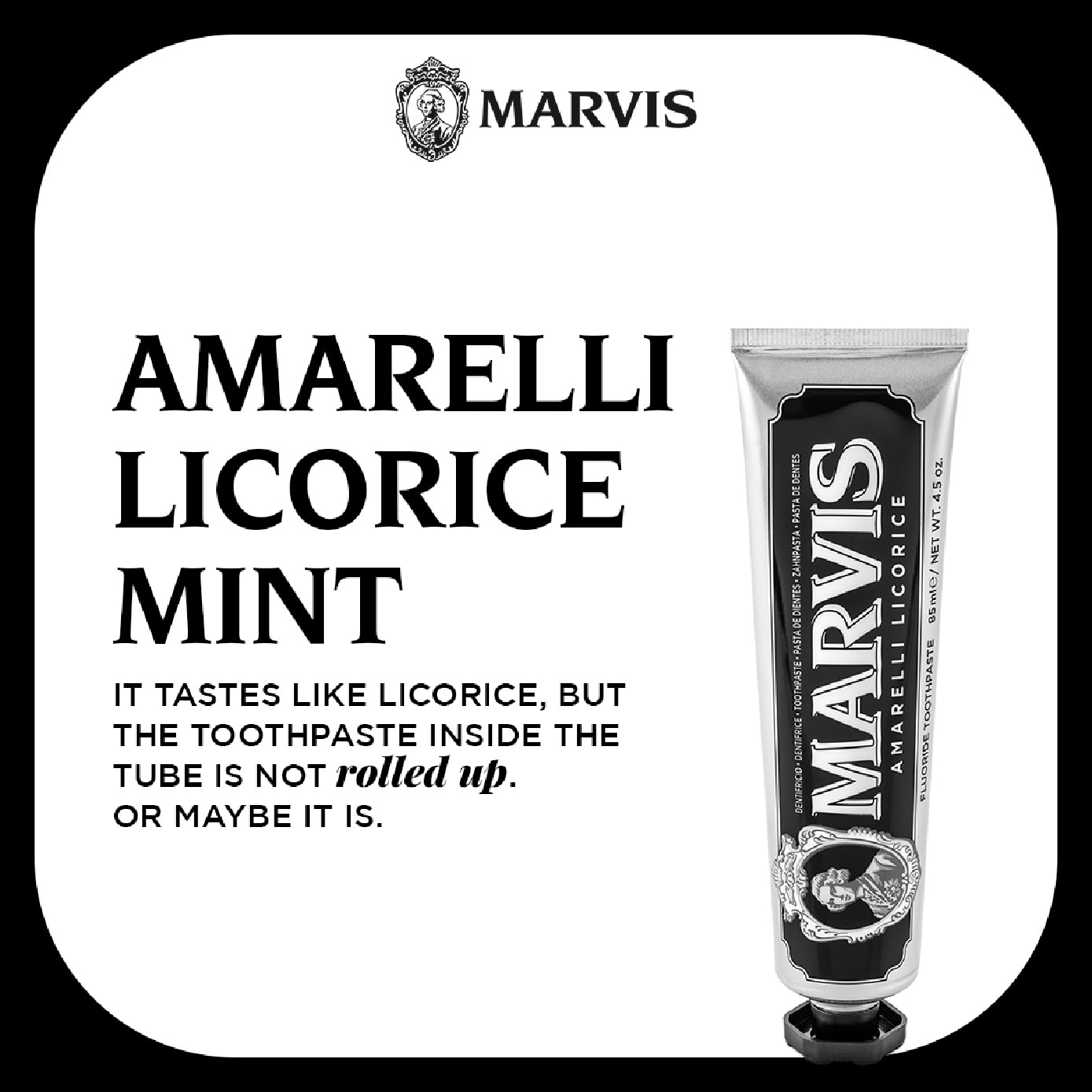Amarelli Licorice Mint Toothpaste 85ml image