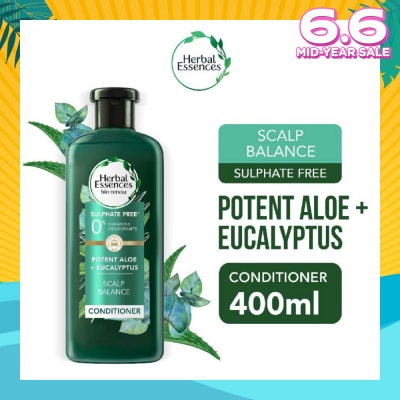 HERBAL ESSENCES Potent Aloe And Eucalyptus Conditioner 400ml