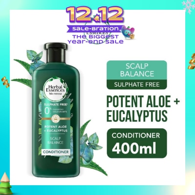 HERBAL ESSENCES Potent Aloe And Eucalyptus Conditioner 400ml