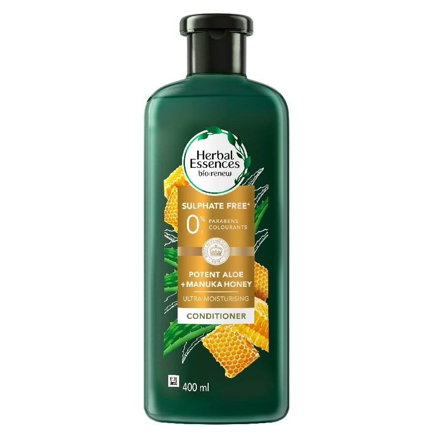 Potent Aloe And Manuka Honey Conditioner (Deeply Hydrate And Moisturise Hair) 400ml