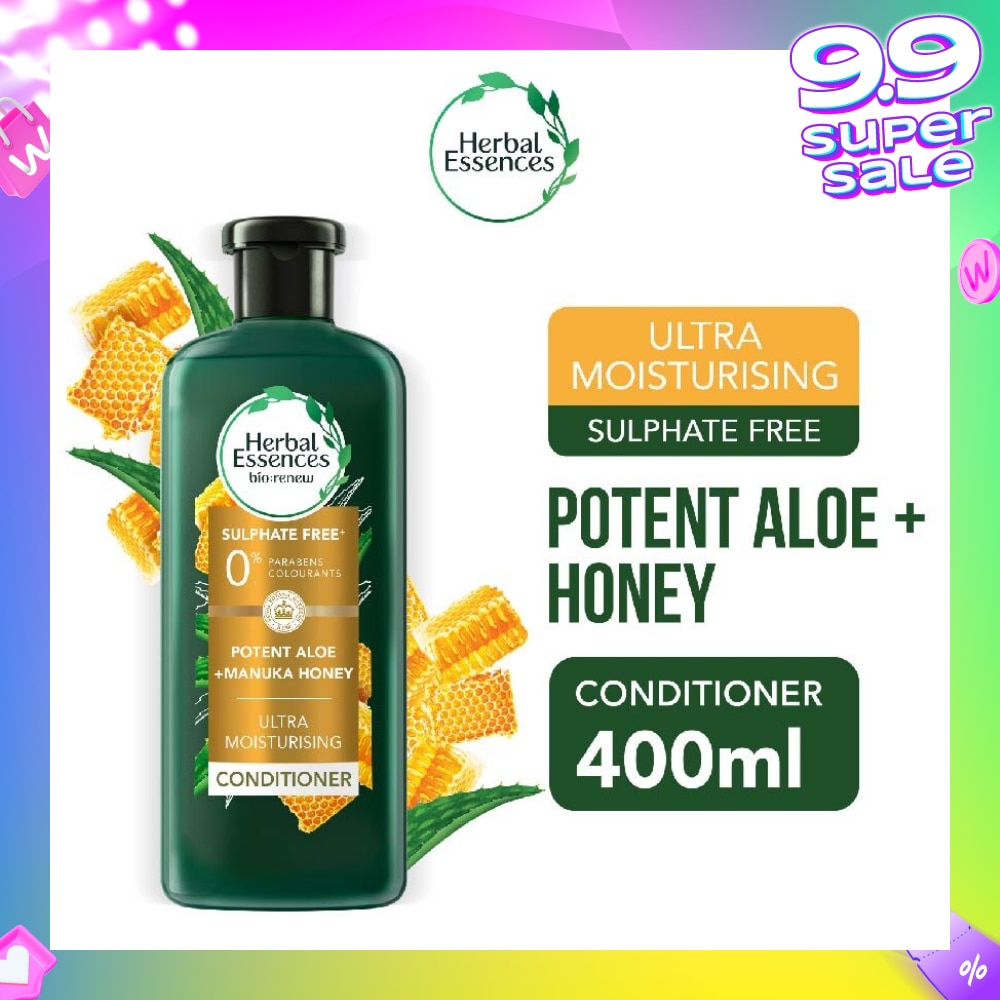 Potent Aloe And Manuka Honey Conditioner (Deeply Hydrate And Moisturise Hair) 400ml