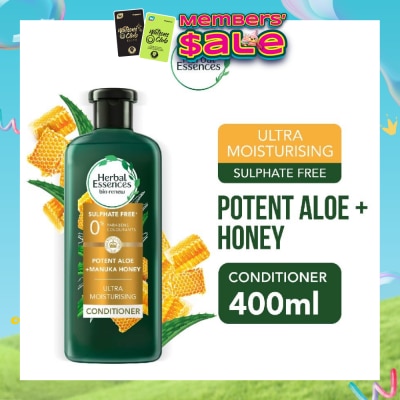 HERBAL ESSENCES - Potent Aloe And Manuka Honey Conditioner (Deeply Hydrate And Moisturise Hair) 400ml