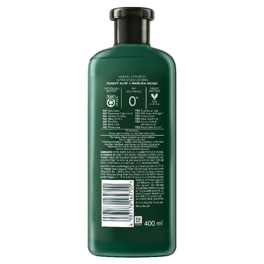 Potent Aloe And Manuka Honey Conditioner (Deeply Hydrate And Moisturise Hair) 400ml