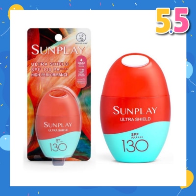 SUNPLAY Ultra Shield UV Lotion SPF130 (Superior UV Protection, Water-light & non greasy, infused with Aloe Vera & Vitamin E) 35g