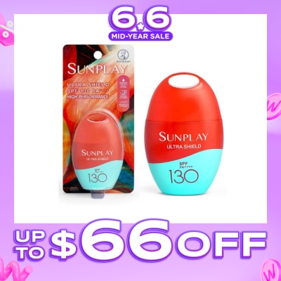 SUNPLAY - Ultra Shield UV Lotion SPF130 (Superior UV Protection, Water-light & non greasy, infused with Aloe Vera & Vitamin E) 35g