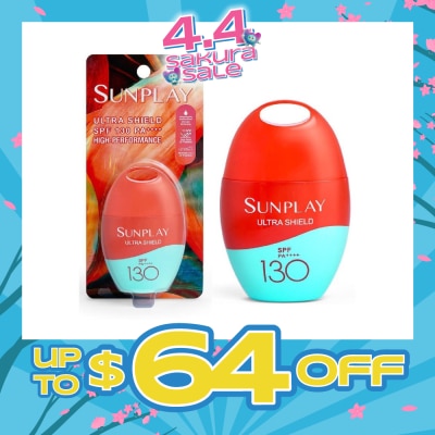 SUNPLAY - Ultra Shield UV Lotion SPF130 (Superior UV Protection, Water-light & non greasy, infused with Aloe Vera & Vitamin E) 35g