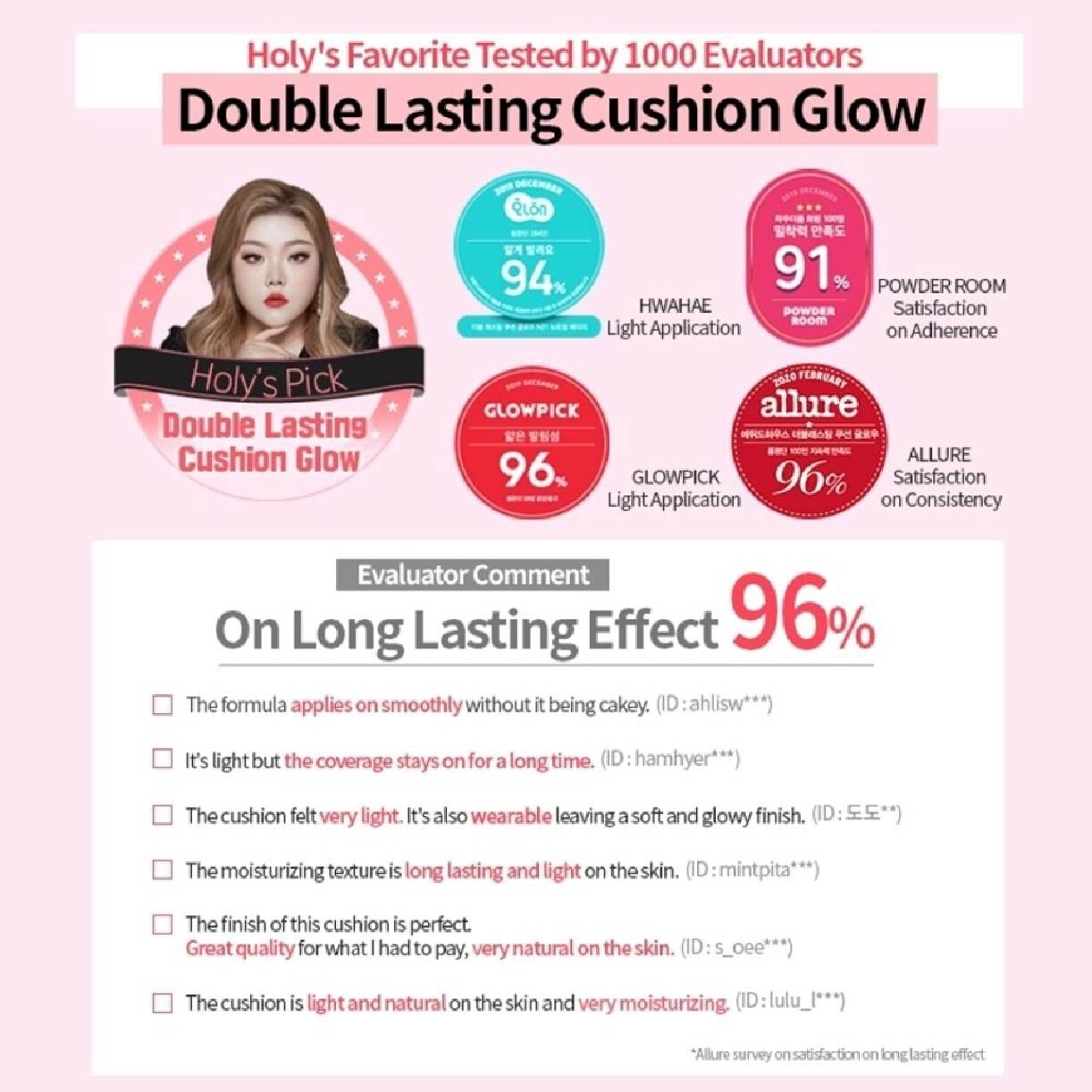 Double Lasting Cushion Glow Sand 23N SPF50+ PA+++ 15g