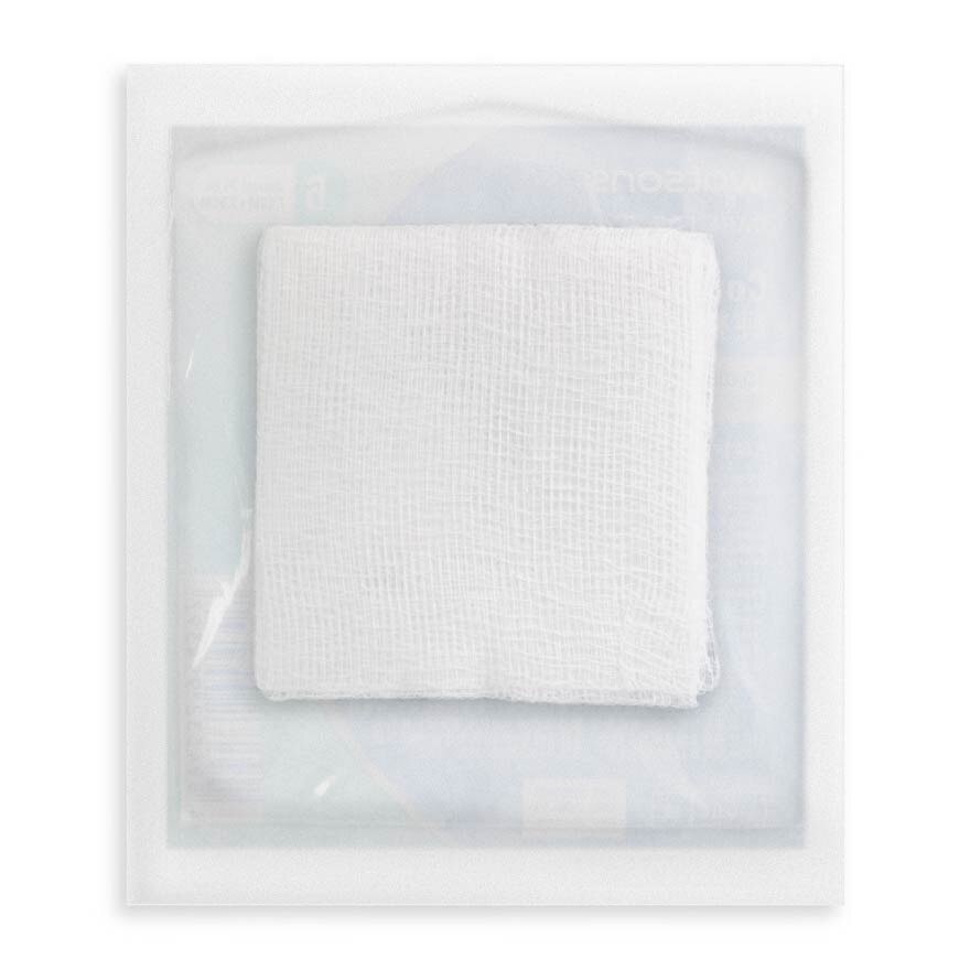 Cotton Gauze Swab 7.5cm X 7.5cm (Clean And Protect, Air Permeable, Latex Free, 8 Ply) 6s