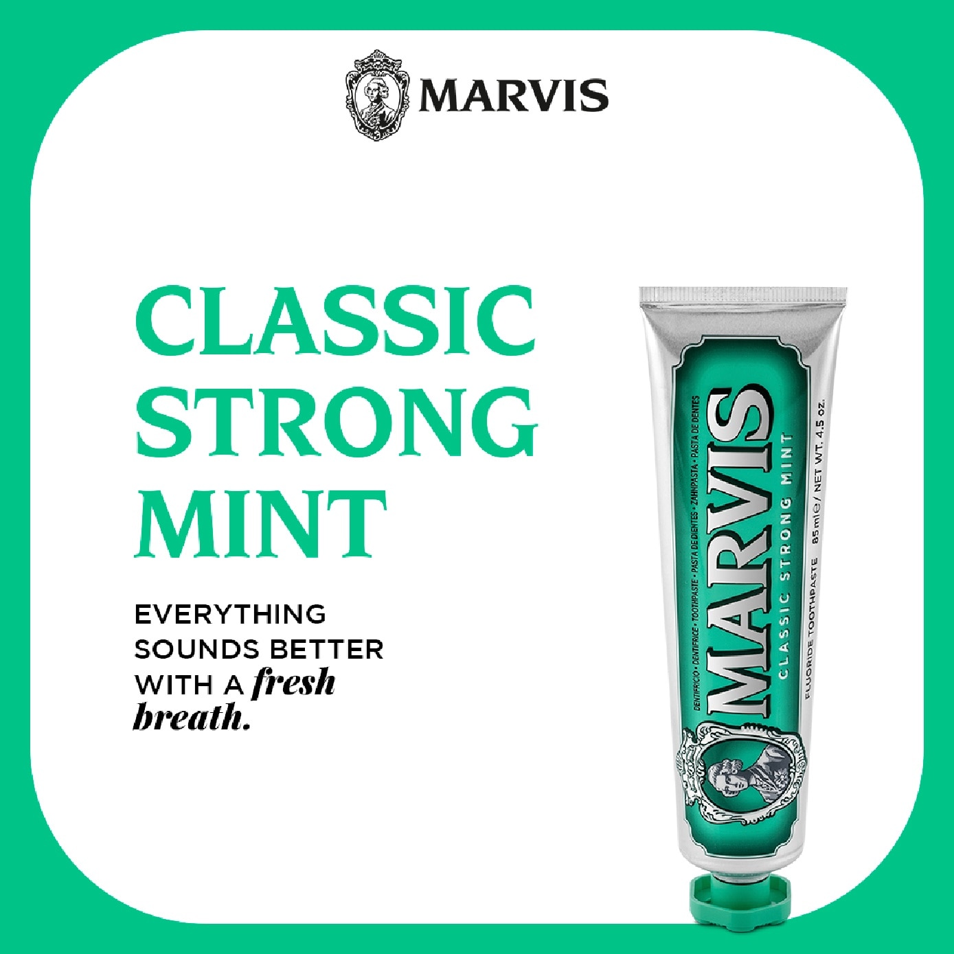 Classic Strong Mint Toothpaste 85ml image