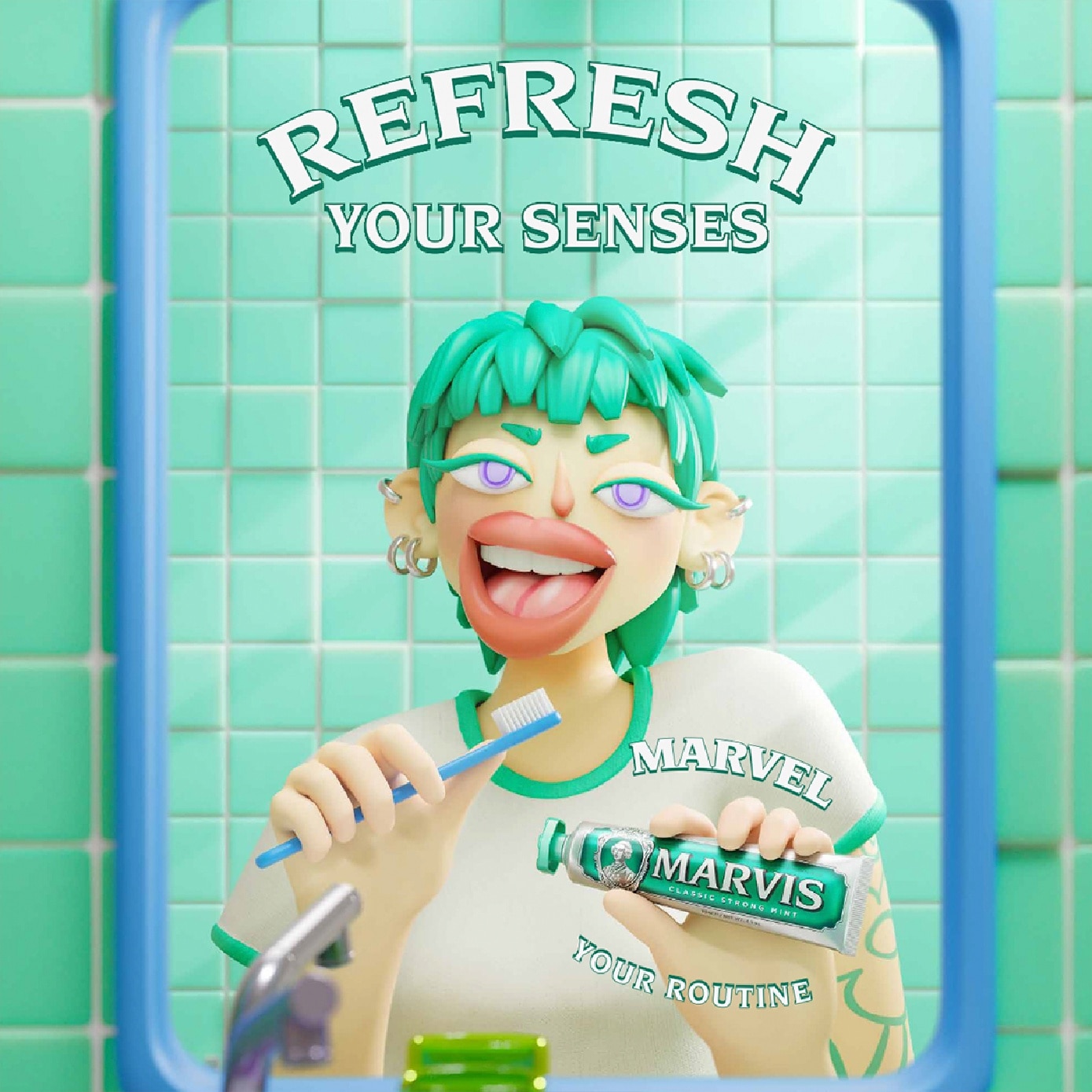 Classic Strong Mint Toothpaste 85ml image