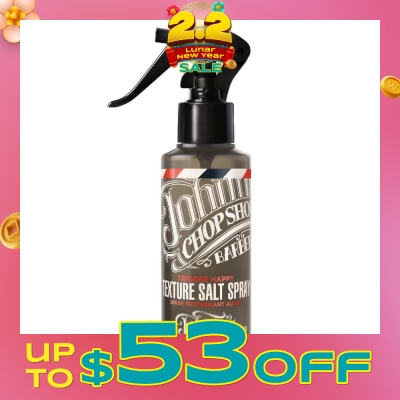 JOHNNY'S CHOP SHOP Trigger Happy Texturising Salt Spray (For Creating Rough And Ready Surfer Looks) 125ml (Expiry: Aug`2026)