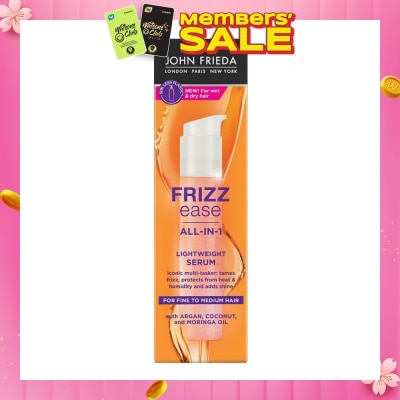 JOHN FRIEDA Frizz Ease All In 1 Lightweight Serum (Tames Frizz, Protects From Heat & Humidity) 50ml