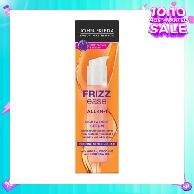 JOHN FRIEDA Frizz Ease All In 1 Lightweight Serum (Tames Frizz, Protects From Heat & Humidity) 50ml