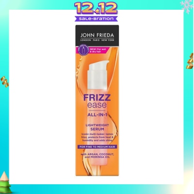 JOHN FRIEDA Frizz Ease All In 1 Lightweight Serum (Tames Frizz, Protects From Heat & Humidity) 50ml