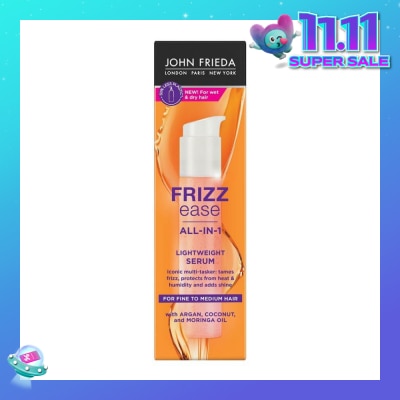 JOHN FRIEDA Frizz Ease All In 1 Lightweight Serum (Tames Frizz, Protects From Heat & Humidity) 50ml