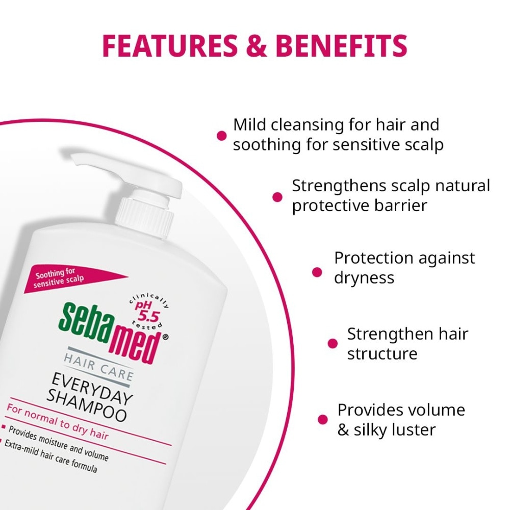 Everyday Shampoo Extra Mild Hair Care Formula (Suitable for Normal to Dry Hair) 1L